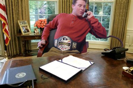 Jud calls up Osama from the Oval office and challenges him to a best of 5 series, NO PENALTIES