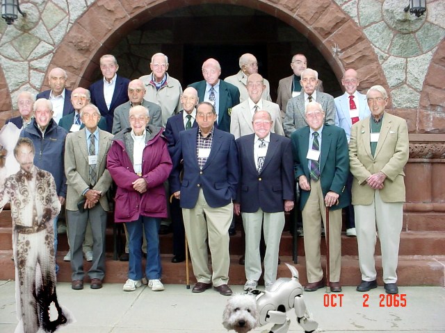 Top Row:  Max, Brawley, Bass, J-Rod, Ben, Mogey Middle Row:  Luke, Parker, Grant, Travis, Dan, Wroge, Dustin Front Row:  Nick, Blair, Nate, Jud, Pat, Andy, Brandon Also Librace Pat and Elko the Cyborg Dog are pictured.
